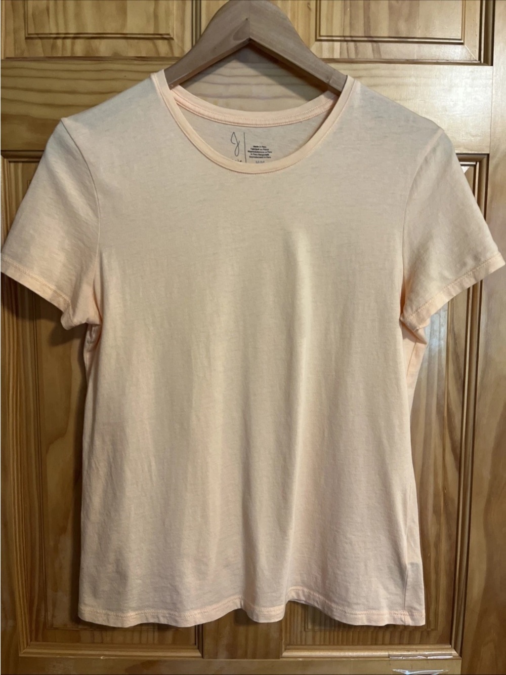 Joie Peach Short Sleeve Crew Neck Tee M